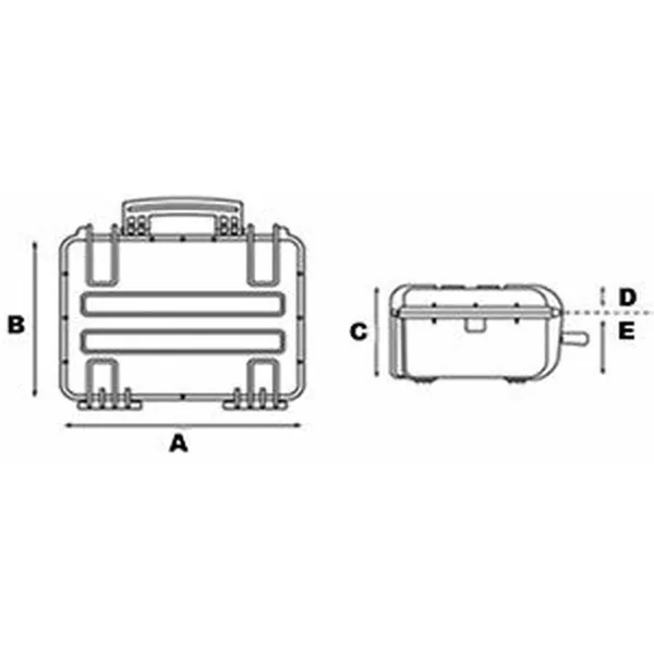 Instrumentu Kasti GT Line EXPLORER 2712 30,5 x 27 x 14,4 cm Metāls polipropilēns 27 L