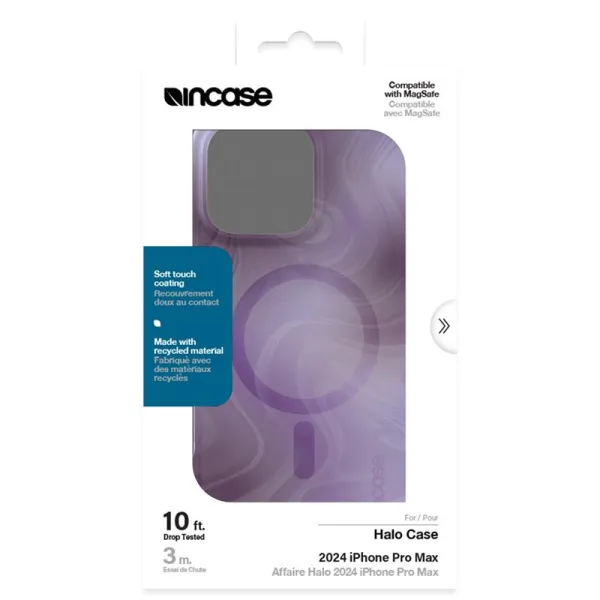 Incase Halo Case MagSafe - Case iPhone 16 Pro Max (Oil Slick Lilac)