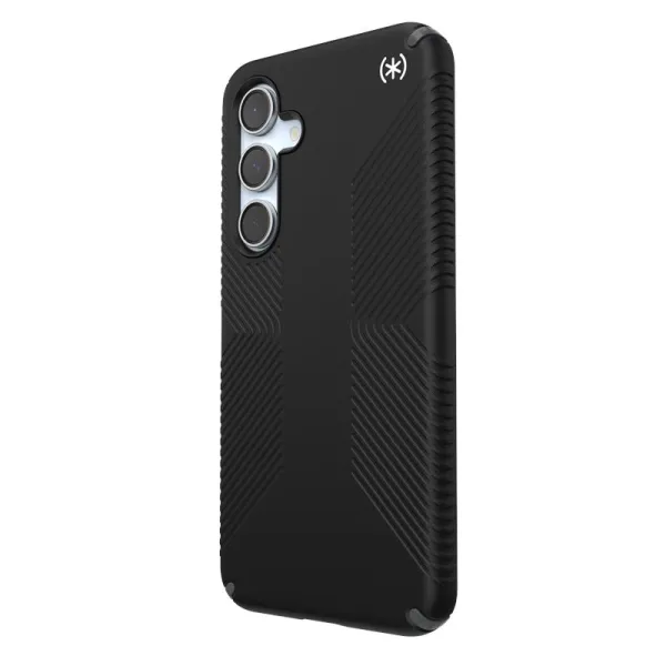 Speck Presidio2 Grip - Samsung Galaxy S24 FE Case (Black/Slate Gray/White)