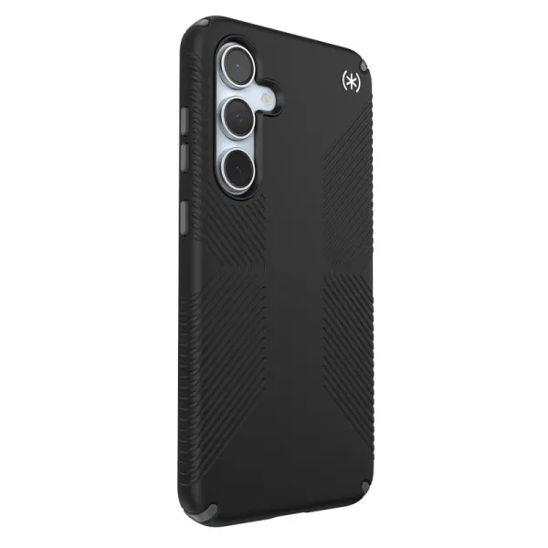 Speck Presidio2 Grip - Samsung Galaxy S24 FE Case (Black/Slate Gray/White)