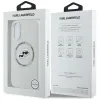 Karl Lagerfeld Silicone Double Heads And Circle MagSafe - Case for iPhone 16 (beige)