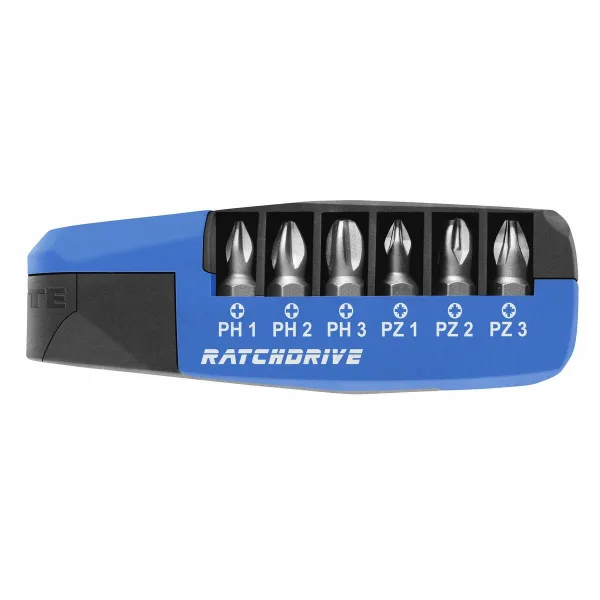 многоточечная отвертка WITTE Ratchdrive Советы 7 Предметы