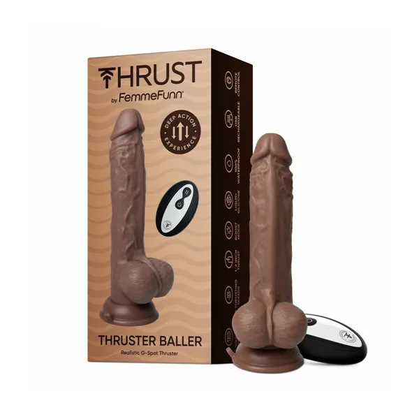 Realistic Dildo FemmeFunn Brown