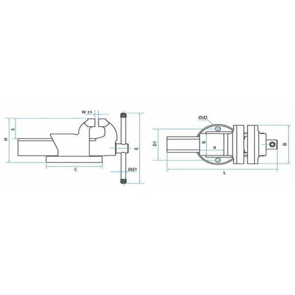 Carpenter's bench vice KANCA Castillo 100 mm