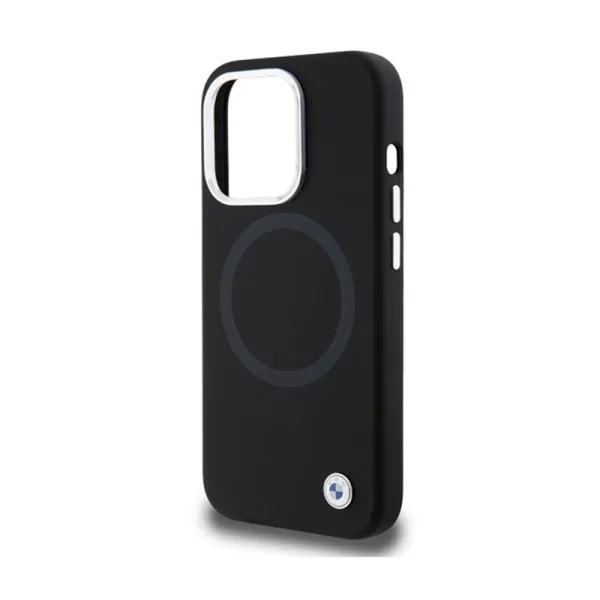 BMW Signature Liquid Silicone MagSafe - Case for iPhone 15 Pro Max (Black)