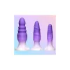 Anal plug XR Purple Silicone Set 3 Pieces