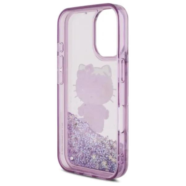 Hello Kitty Liquid Glitter 50TH Anniversary Party - Case for iPhone 16 (purple)