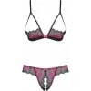 Underwear Set Obsessive Tulia Black L/XL