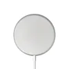 Crong MagSpot Wireless Charger – Aluminum MagSafe 15W Inductive Charger (Silver White)