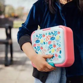 Quokka Twist Kids - Double-Walled Food Container/Lunchbox (Flowers)