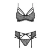 Underwear Set Obsessive 818-SEG-1 Black L/XL