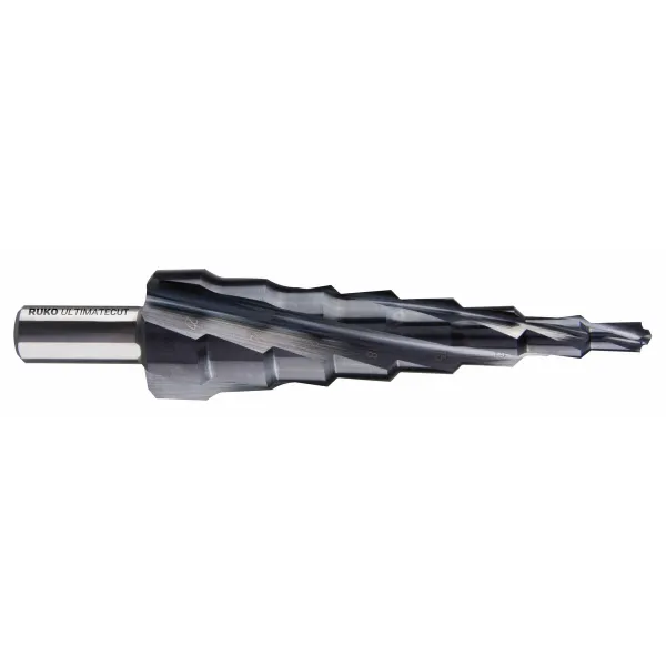 Žingsniuotas grąžtas RUKO 6 mm 9 mm 12 mm 10 mm 7 mm 8 mm 105 mm 11 mm