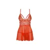 Babydoll Obsessive 838-BAB-3 Red L/XL