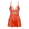 Babydoll Obsessive 838-BAB-3 Red L/XL