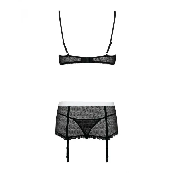 Lace Underwear Set Obsessive Maidme S/M Black