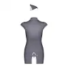 Stewardess Costume Grey S/M Obsessive Stewardess Grey