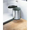 Мусорное ведро Hailo Compact-Box Сталь 15 L Чёрный Серый Интегрированный