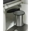 Мусорное ведро Hailo Compact-Box Сталь 15 L Чёрный Серый Интегрированный