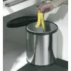 Мусорное ведро Hailo Compact-Box Сталь 15 L Чёрный Серый Интегрированный