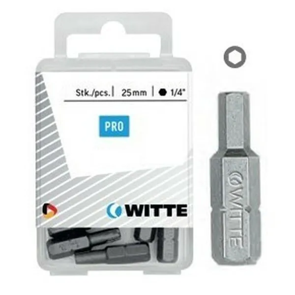 Bit set WITTE Hex Hexagonal 10 Units 10 Pieces