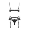 Lace Underwear Set Obsessive Heartina Black S/M