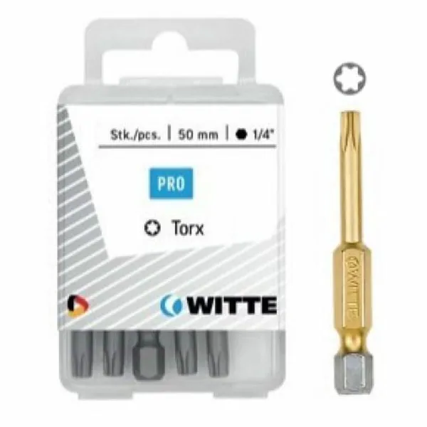Teräsetti WITTE TX Torx 5 osaa