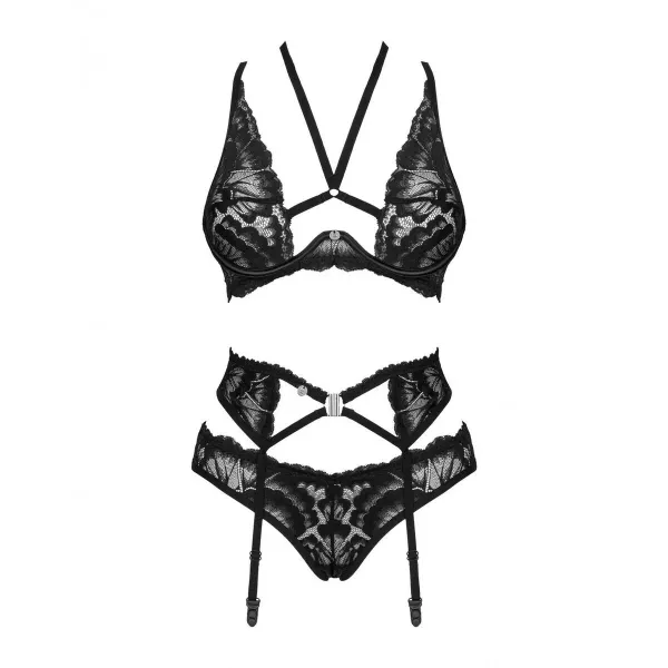 Underwear Set Obsessive Alessya Black XS/S