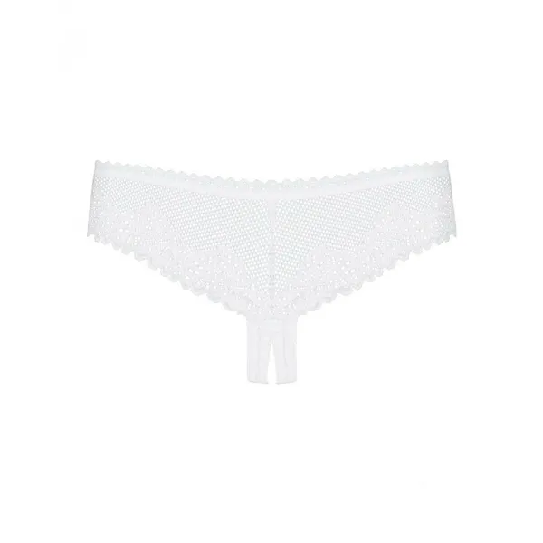 White Panties with Alabaster Lace Obsessive OBS-8208991-S/M-OLD White S/M