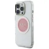 Guess IML Metal Colored Circle Classic Logo MagSafe - Case for iPhone 16 Pro (pink)