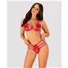 Underwear Set Obsessive Giftella Red S/M