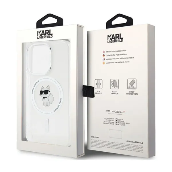 Karl Lagerfeld IML Choupette MagSafe - Case for iPhone 14 Pro (Transparent)