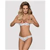 Lace Underwear Set Obsessive Alabastra White S/M