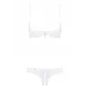 Lace Underwear Set Obsessive Alabastra White S/M