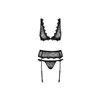 Lace Underwear Set Obsessive Emperita Black S/M