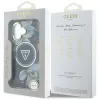 Guess Glitter Flowers Triangle Buttons MagSafe - Case for iPhone 16 (black)