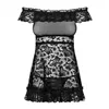 Babydoll Obsessive Flores Black S/M