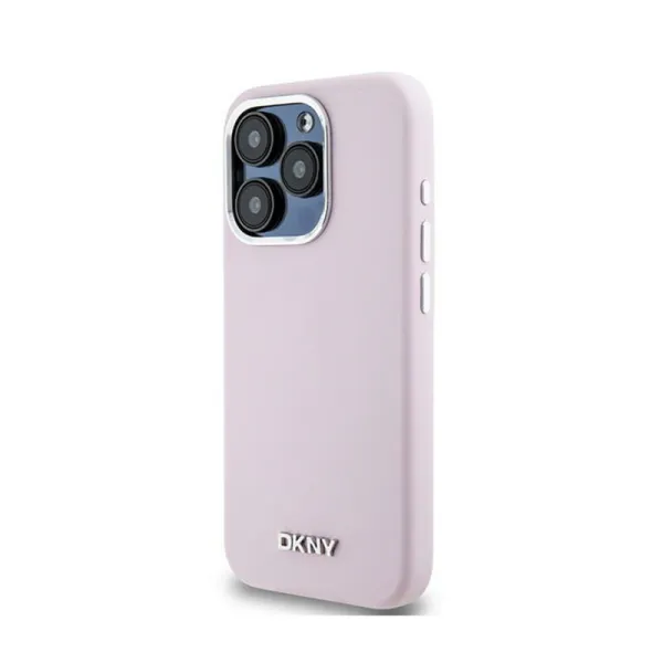 DKNY Liquid Silicone Small Metal Logo MagSafe - Case for iPhone 14 Pro (pink)