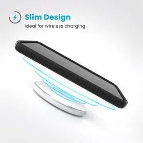 Speck Presidio2 Grip - Samsung Galaxy S25 / S24 Case (Black/Slate Gray/White)