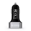 Crong Power Car Charger 30W - USB QuickCharge 3.0 Car Charger + USB 2.4A (Aluminum)