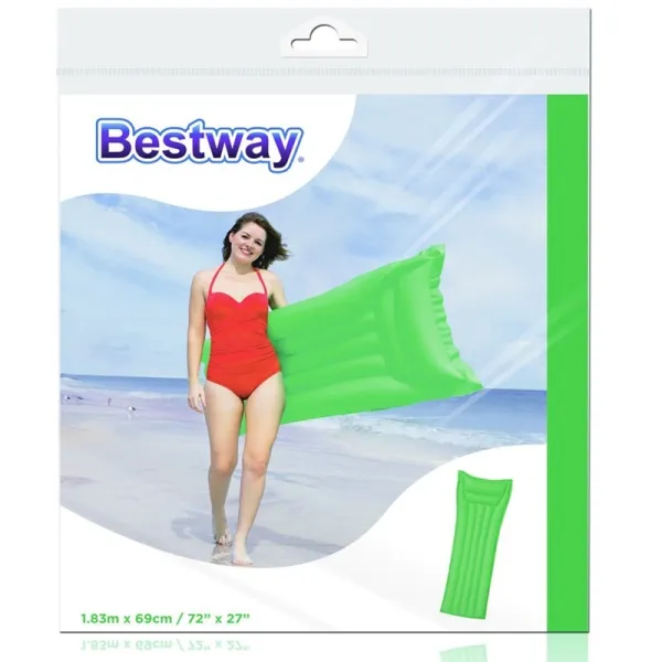 Bestway - Inflatable Beach Mattress 183x69cm (Green)