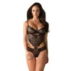 Lacy Bodysuit Alluria Obsessive Alluria Black S/M