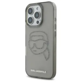 Karl Lagerfeld IML Rhinestones Karl Head - Case for iPhone 16 Pro Max (black)