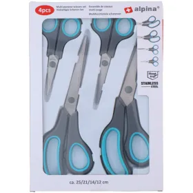 Alpina - set of scissors 4 pcs.