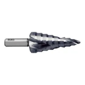Ступенчатое сверло RUKO 101651P 6 mm 9 mm 12 mm 20 mm 70 mm