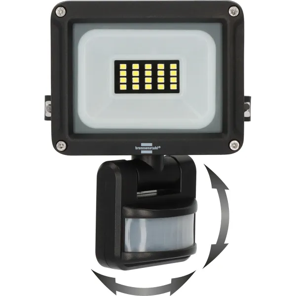 LED spotlight Brennenstuhl JARO D 50 W 5800 Lm Musta Liiketunnistin (6500 K)