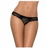 Miamor Thong with lace Obsessive Miamor Black S/M