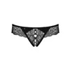 Miamor Thong with lace Obsessive Miamor Black S/M