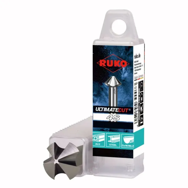Kartiomainen upotuskärki RUKO ULTIMATECUT 4S 20 mm Pikateräs (HSS)