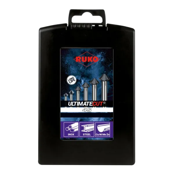 Gręžtuvų rinkinys (Gręžtuvai) RUKO ULTIMATECUT 4S Greitasis plienas (HSS) 6 Dalys