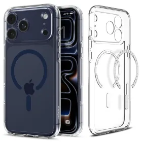 Spigen Ultra Hybrid Mag MagSafe - Case for iPhone 17 Pro (Clear/Deep Blue)